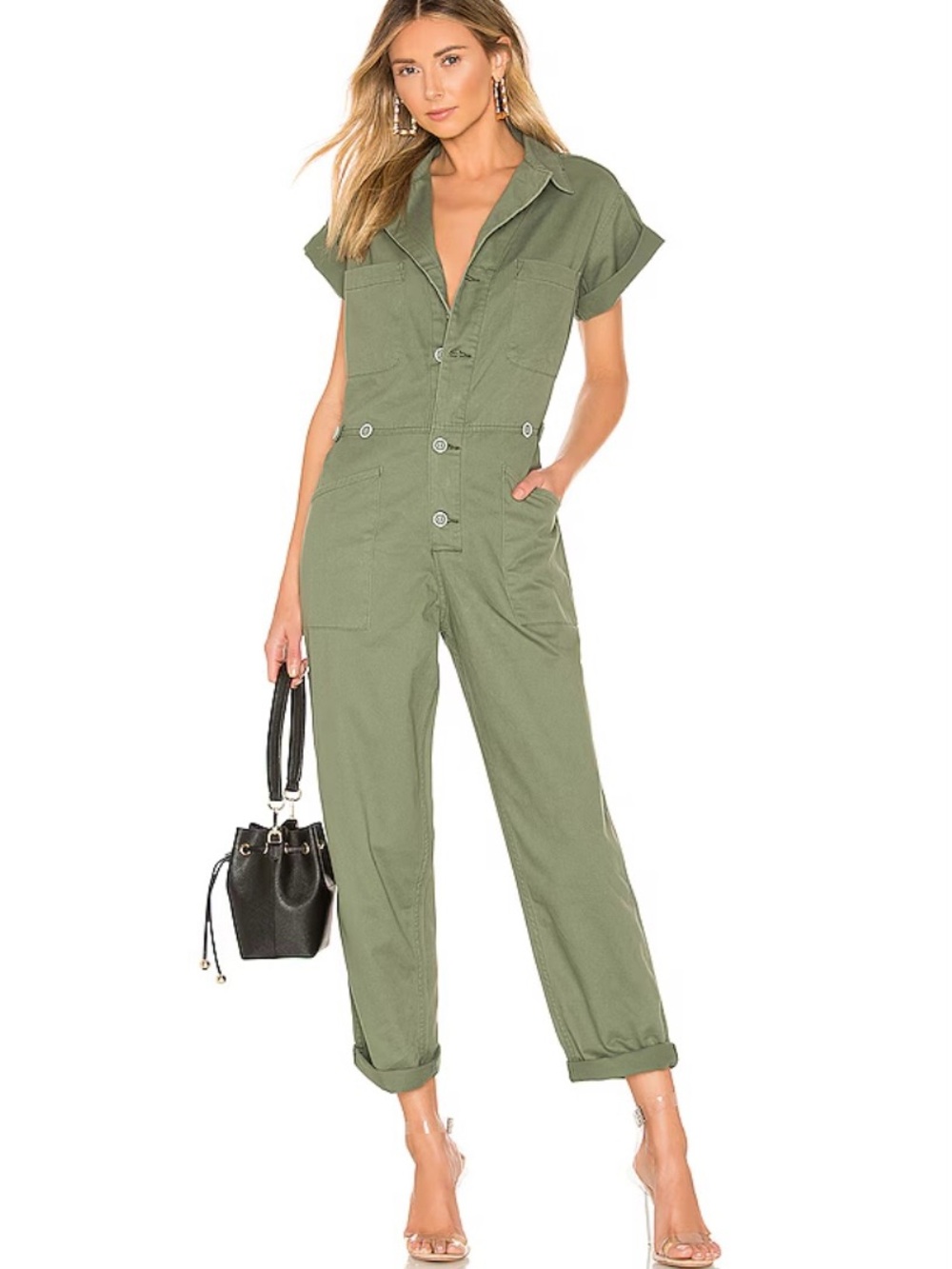 Revolve - pistola Grover Field Suit in Colonel Olive Green Utility Jumpsuit